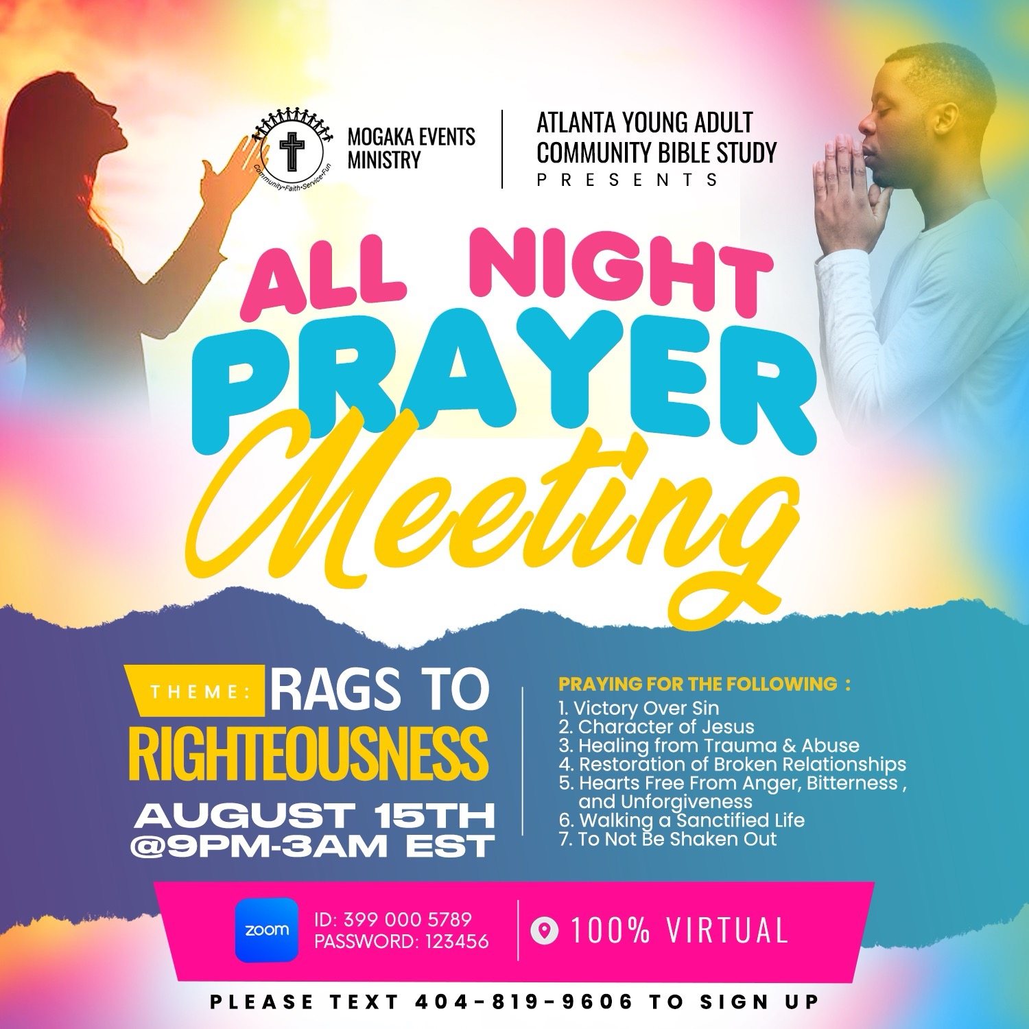 All Night Prayer Meeting: Rags to Righteousness